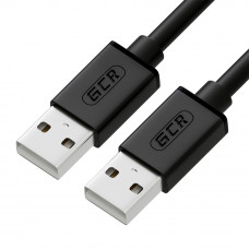 Greenconnect Кабель 1.5m USB 2.0, AMAM, черный, 2828 AWG, экран, армированный, морозостойкий, GCR-UM2M-BB2S-1.5m Greenconnect USB 2.0 Type-AM - USB 2.0 Type-AM 1.5м