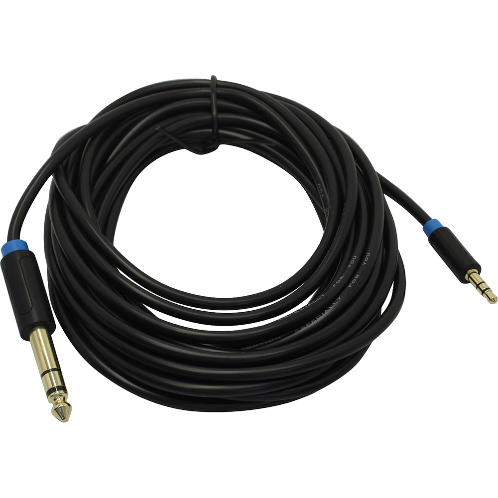 Кабель Vention аудио Jack 6,5 mm M 3,5 M - 5 м Vention Кабель jack 6.5 mm(m)mini jack 3.5 mm(m) - 5 м (BABBJ)