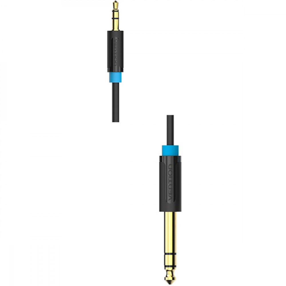 Кабель Vention аудио Jack 6,5 mm M 3,5 M - 2 м Vention Кабель jack 6.5 mm(m)mini jack 3.5 mm(m) - 2 м (BABBH)