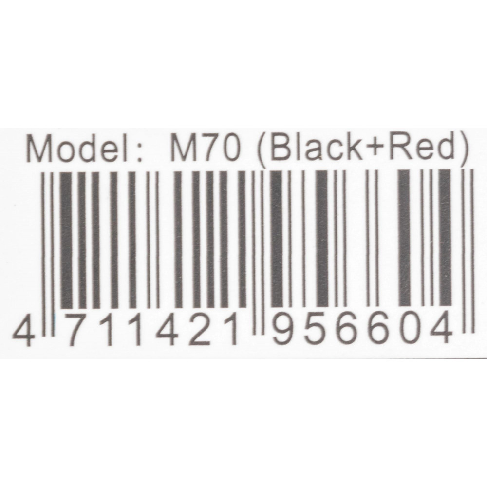 Гарнитура внутриканальные A4Tech M70 BLACK+ RED