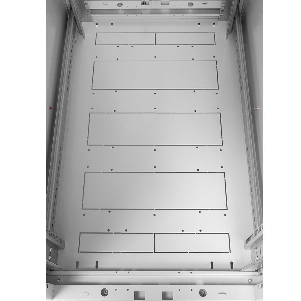 Шкаф серверный напольный 42U (600 1000) дверь перфорированная, задние двойные перфорированные ЦМО ШТК-М-42.6.10-48АА