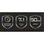 Наушники с микрофоном A4Tech G350 USB BLACK