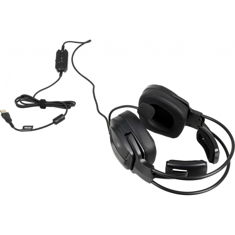 Наушники с микрофоном A4Tech G575 USB BLACK
