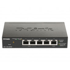 Коммутатор D-Link DGS-1100-05PDV2 5G 2PoE настраиваемый