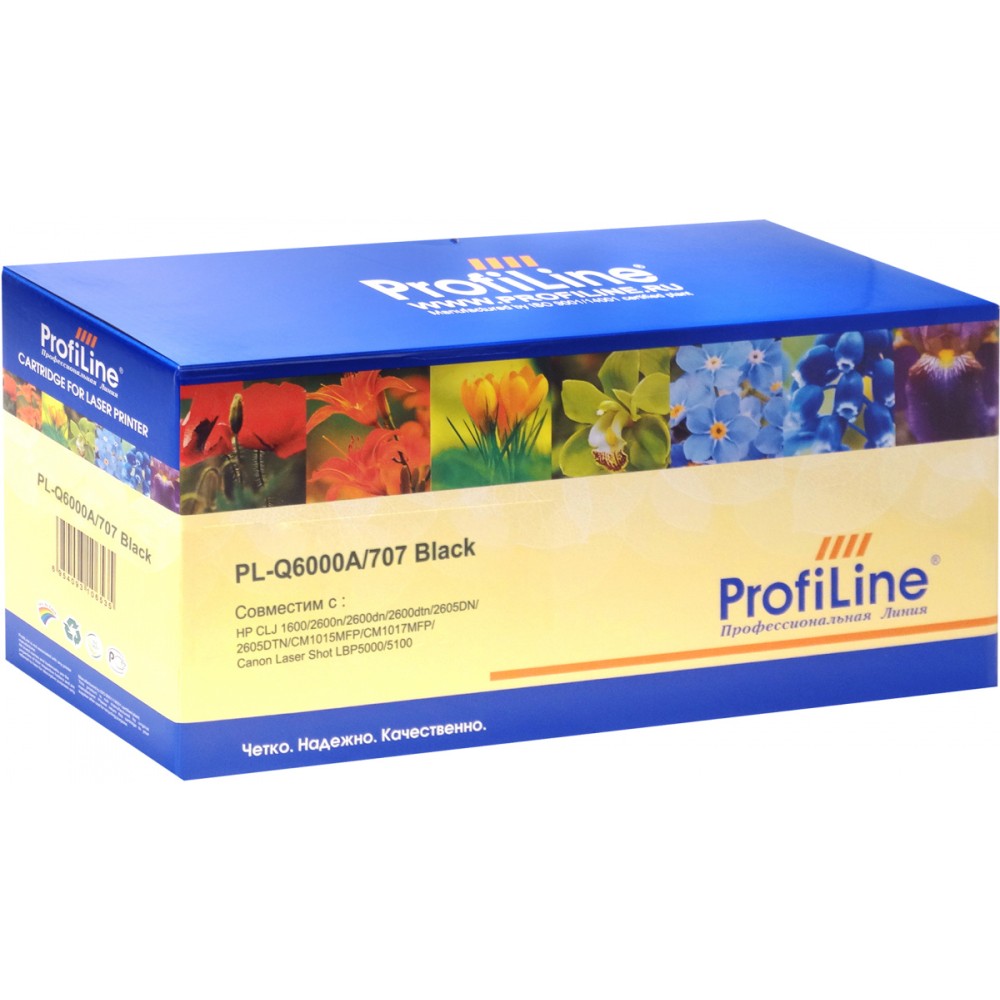 Картридж ProfiLine PL-Q6000A/707 для HP CLJ 1600/2600n/2600dn/2600dtn/2605DN/2605DTN/CM1015MFP/CM1017MFP Canon Laser Shot LBP5000/5100 на 2500 страниц Black