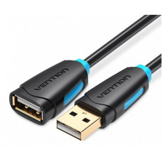 Кабель-удлинитель Vention USB 2.0 AMAF - 5м Чёрный Vention USB 2.0 Type-AM - USB 2.0 Type-AF 5м