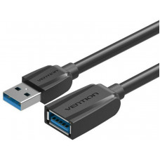 Кабель-удлинитель Vention USB 3.0 AMAF - 3м Black Edition Vention USB 3.2 Type-AM - USB 3.2 Type-AF 3м