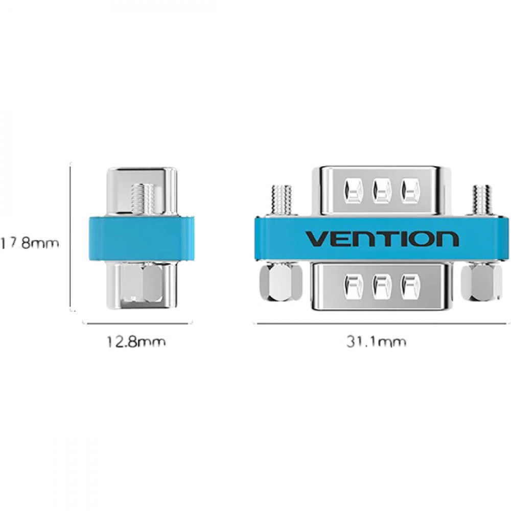 Адаптер переходник Vention VGA 15M VGA 15M Vention Адаптер-переходник VGA 15MVGA 15M (DDBI0)