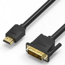 Кабель Vention HDMI 19MDVI-D Dual link 25M - 5 м. Vention HDMI (m) - DVI-D (m) 5м