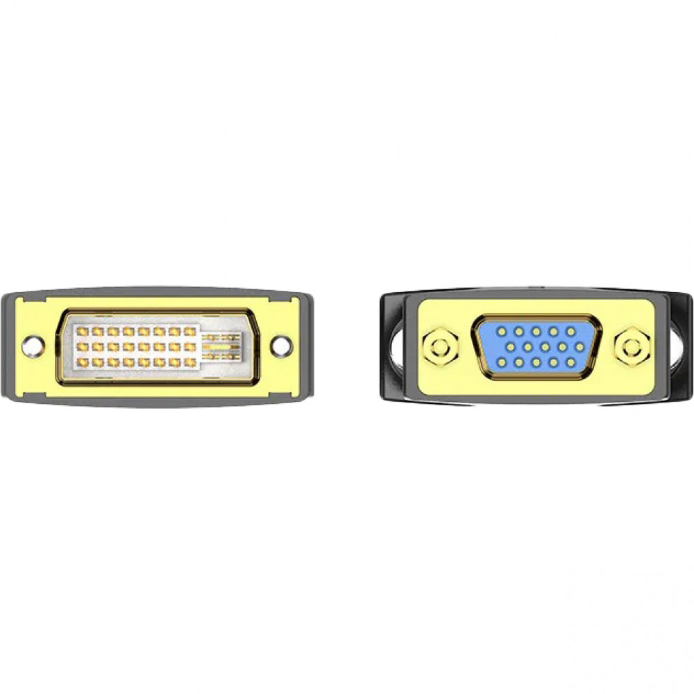 Адаптер-переходник Vention DVI-I 24+5M VGA 15F Vention Адаптер-переходник DVI-I 24+5MVGA 15F (ECFB0)