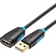 Кабель-удлинитель Vention USB 2.0 AMAF - 1м Чёрный Vention Кабель-удлинитель USB 2.0 AMAF - 1 м (CBCBF)