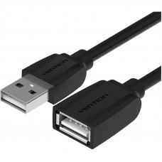 Кабель-удлинитель Vention USB 2.0 AMAF - 0,5м Black Edition Vention Кабель-удлинитель USB 2.0 AMAF - 0.5 м (VAS-A44-B050)