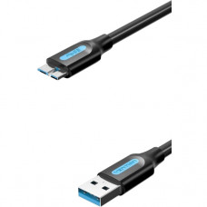 Кабель Vention USB 3.0 AMmicro B - 0,25м. Vention Кабель USB 3.0 AMMicro-B - 0.25 м (COPBC)
