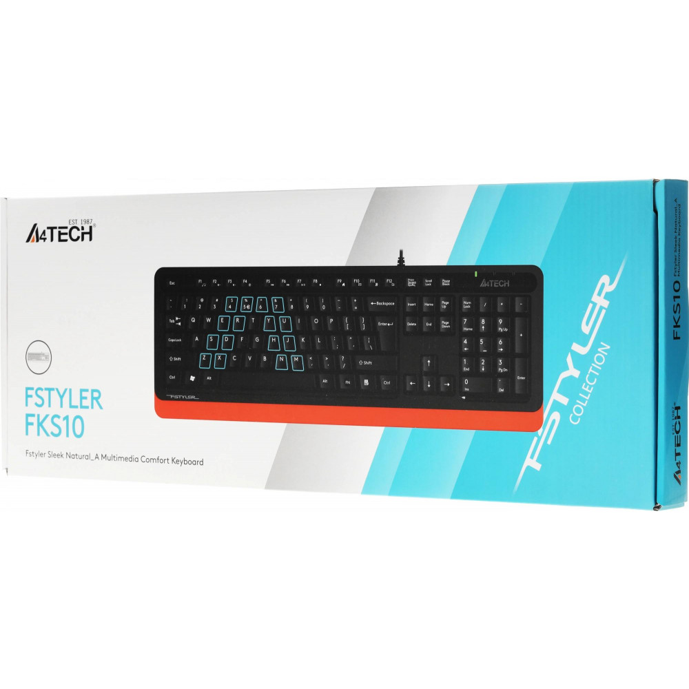 Клавиатура A4Tech FKS10 ORANGE