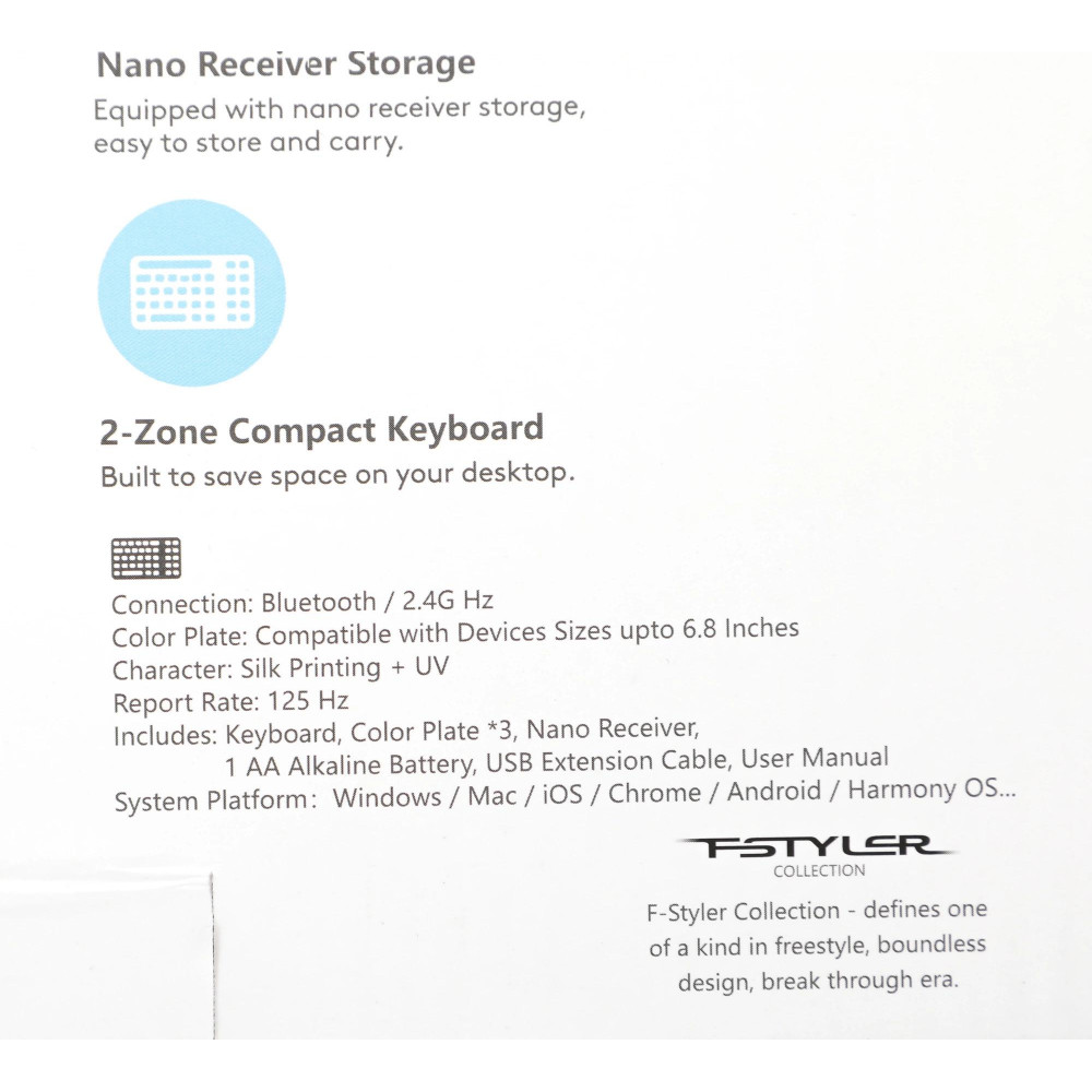 Клавиатура A4Tech FBK25 WHITE