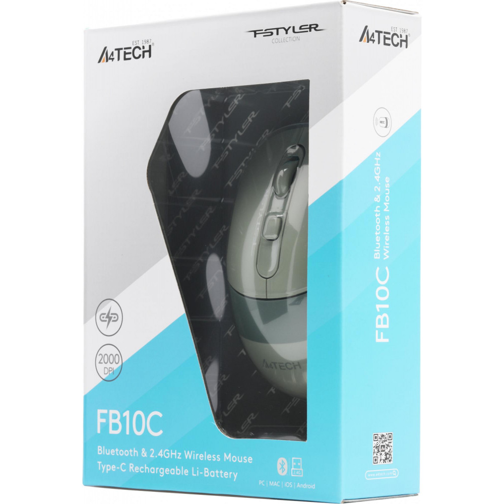 Мышь A4Tech FB10C MATCHA GREEN