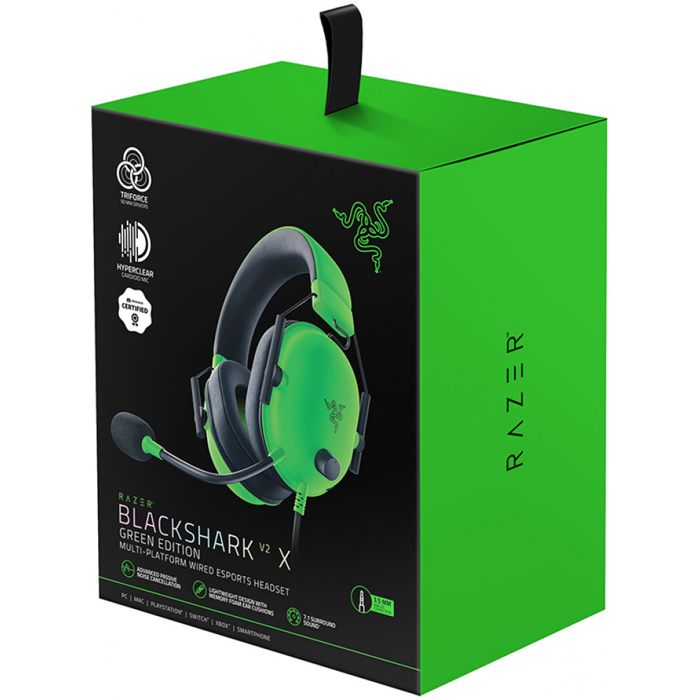 Игровая гарнитура Razer Blackshark V2 X - Green Razer Blackshark V2 X - Green