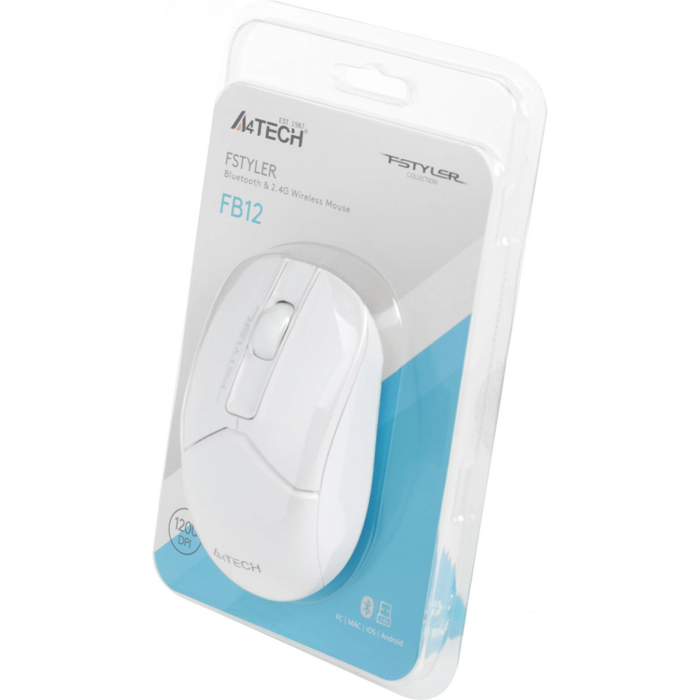 Мышь A4Tech FB12 WHITE