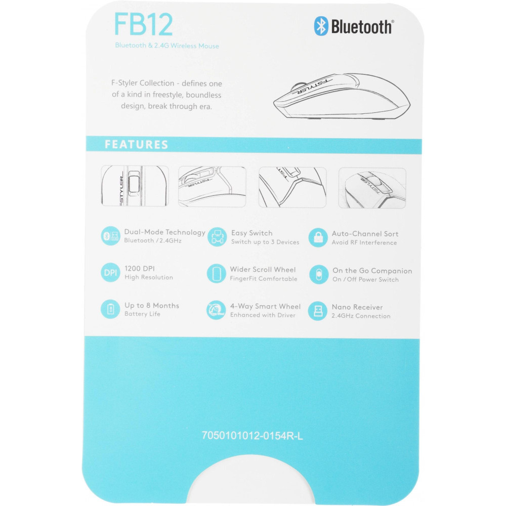 Мышь A4Tech FB12 WHITE