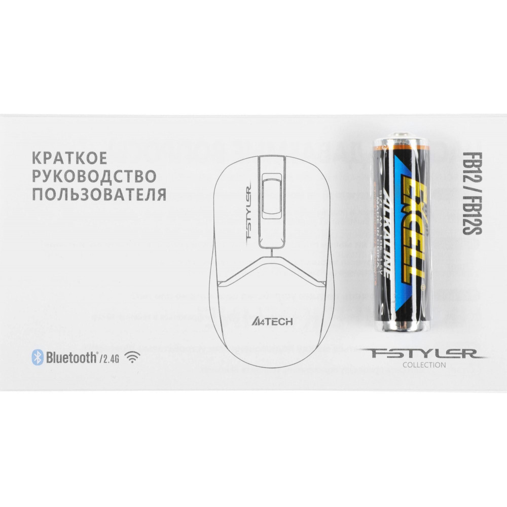 Мышь A4Tech FB12 WHITE