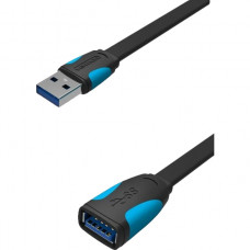 Кабель-удлинитель Vention USB 3.0 AMAF - 0.5м плоский Vention Кабель-удлинитель USB 3.0 AMAF - 0.5 м (VAS-A13-B050)