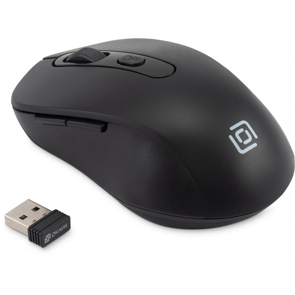 Мышь Oklick 677MW черный оптическая 1600dpi беспров. USB 6but (1520859) Oklick 1520859