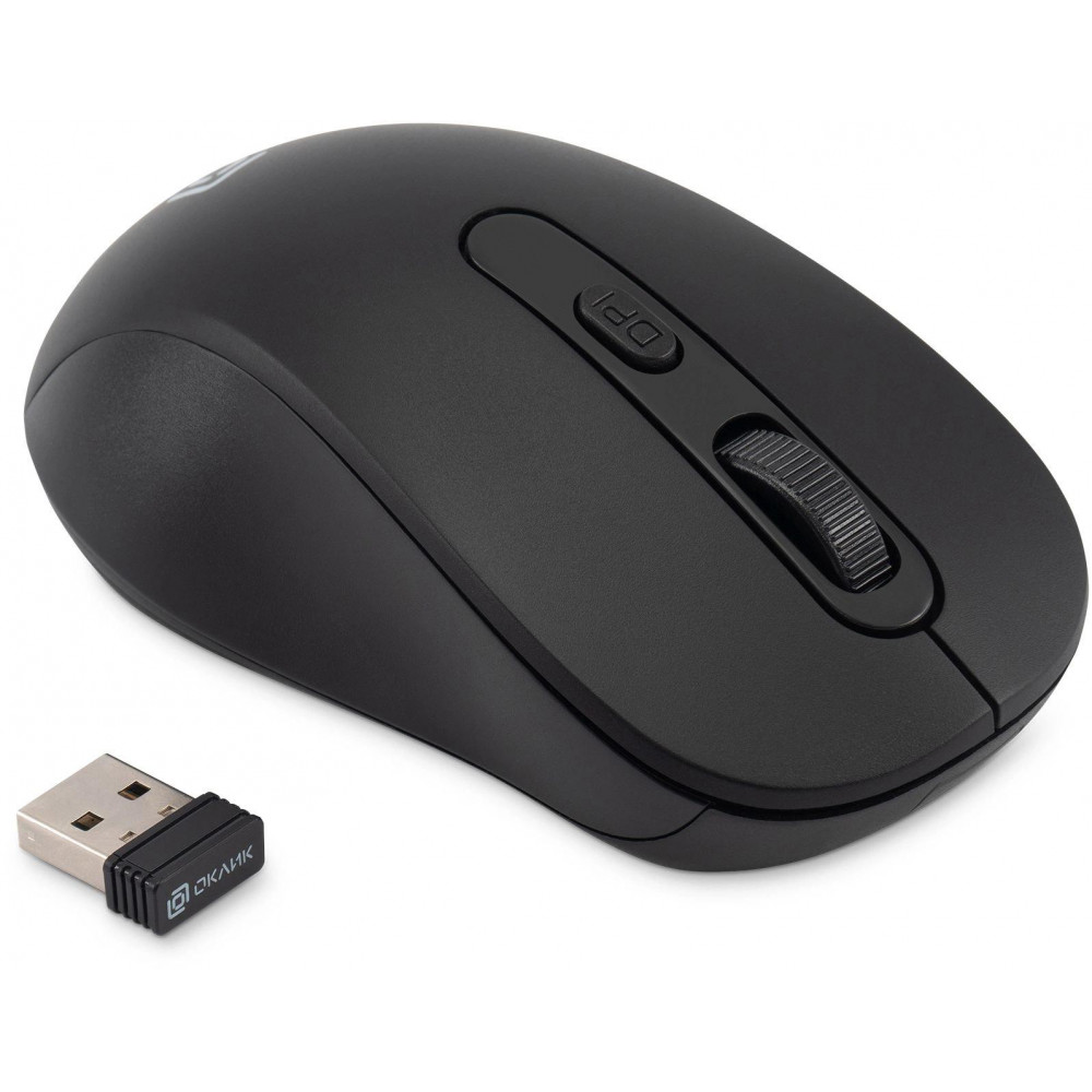 Мышь Oklick 677MW черный оптическая 1600dpi беспров. USB 6but (1520859) Oklick 1520859