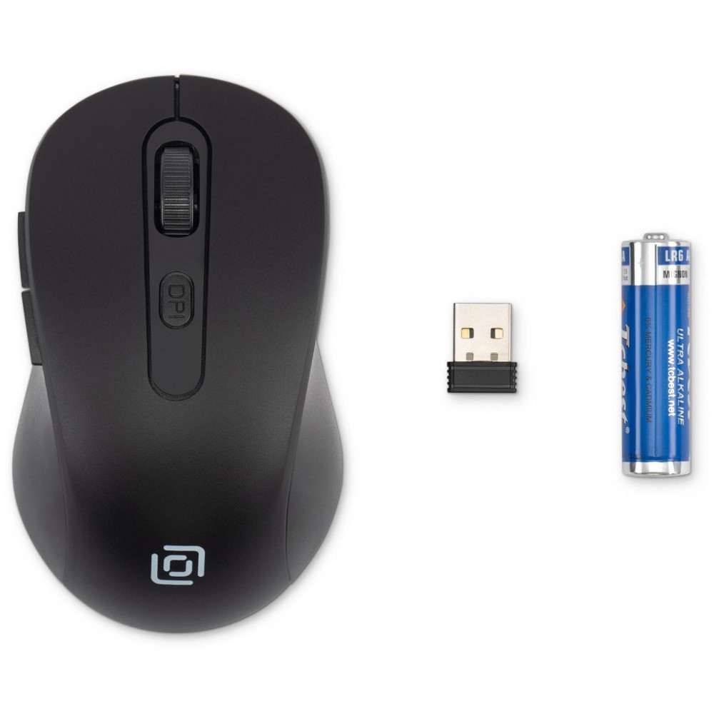 Мышь Oklick 677MW черный оптическая 1600dpi беспров. USB 6but (1520859) Oklick 1520859