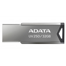 Флешка USB ADATA UV250 (AUV250-32G-RBK), 32 Gb, USB 2.0, R/W 25/10, серебристый