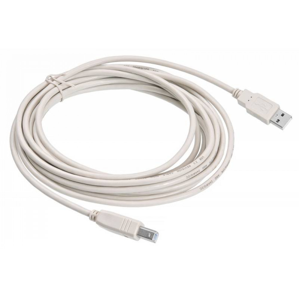 Кабель Buro USB2.0 USB2.0 AM/BM 5 A m /B m 5м
