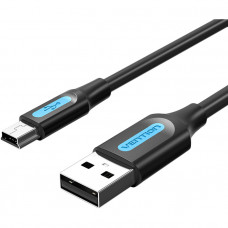 Кабель Vention USB 2.0 AMmini B 5pin - 2м Vention Кабель USB 2.0 AMmini-B - 2 м (COMBH)
