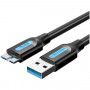 Кабель Vention USB 3.0 AMmicro B - 2м. Vention Кабель USB 3.0 AMMicro-B - 2 м (COPBH)