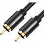 Кабель Vention аудио RCA MRCA M - 1м Чёрный Vention Кабель RCA(m)RCA(m) - 1 м (VAB-R09-B100)