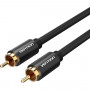 Кабель Vention аудио RCA MRCA M - 1м Чёрный Vention Кабель RCA(m)RCA(m) - 1 м (VAB-R09-B100)