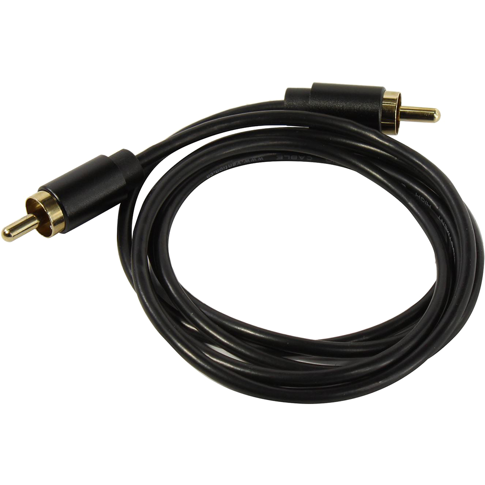 Кабель Vention аудио RCA MRCA M - 1м Чёрный Vention Кабель RCA(m)RCA(m) - 1 м (VAB-R09-B100)