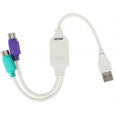 Кабель-адаптер VCOM USB A  2x PS2