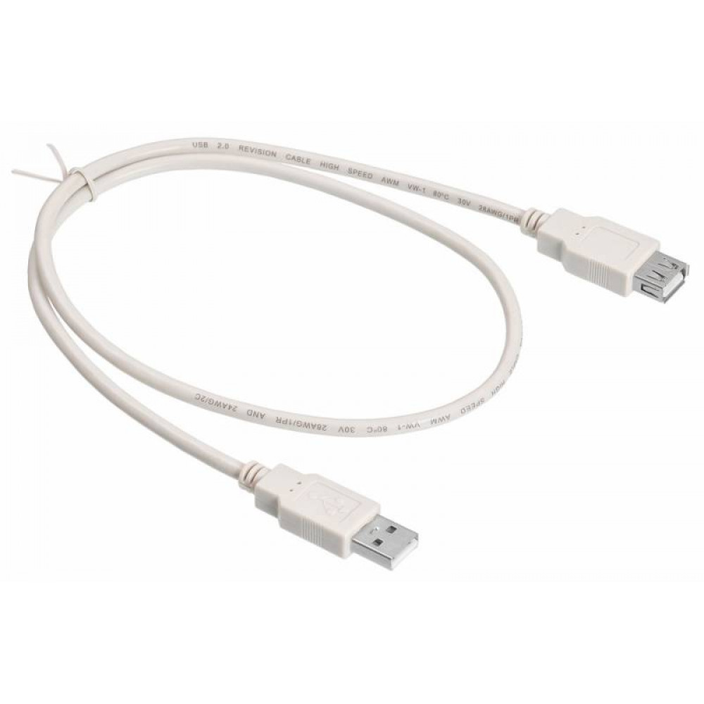 Кабель Buro удлинитель USB2.0 USB2.0 AM AF 0,75M A m /A f   0.75м 
