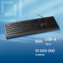 Клавиатура Oklick 155M черный USB slim (подставка для запястий) (1678057) Oklick 1678057