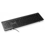 Клавиатура Oklick 155M черный USB slim (подставка для запястий) (1678057) Oklick 1678057