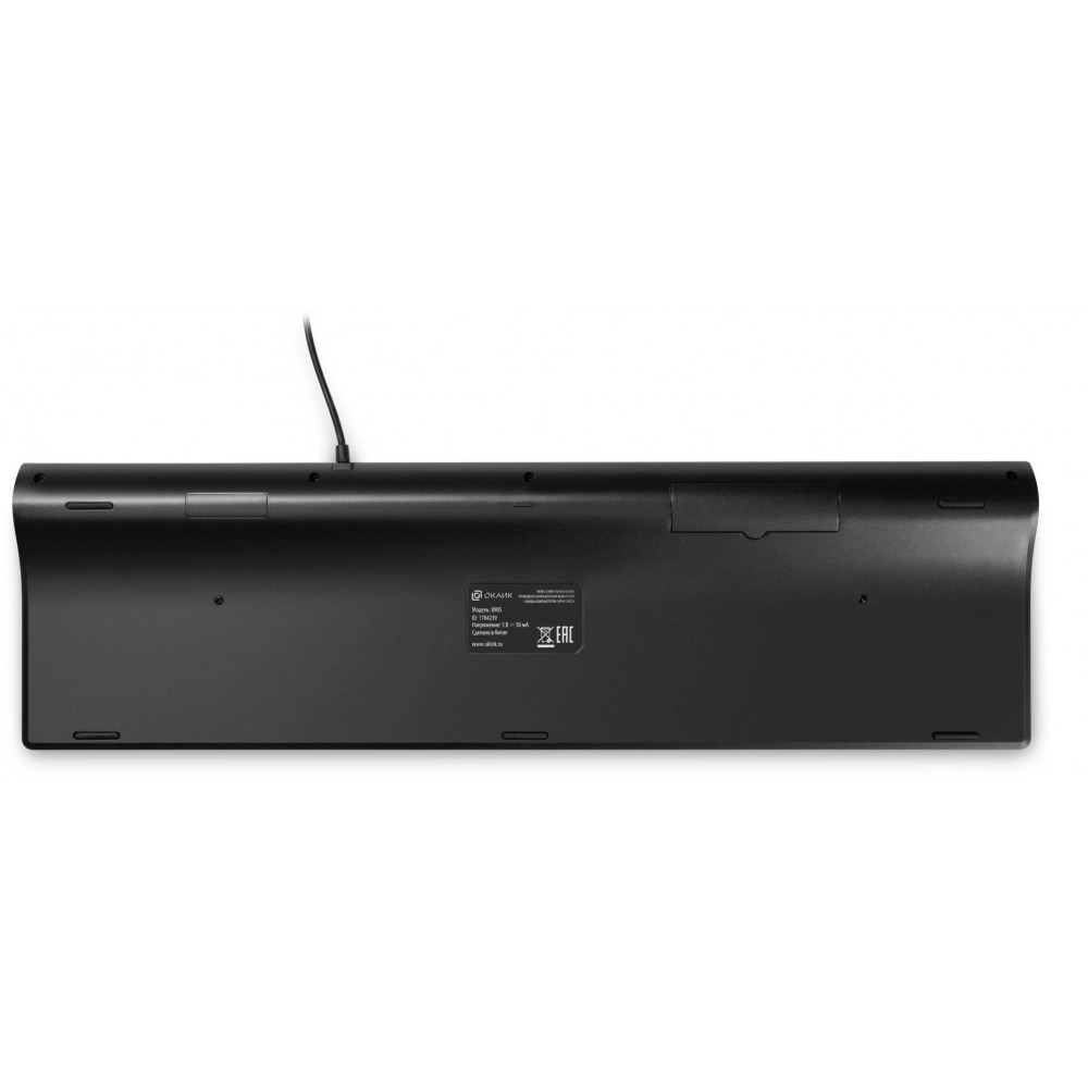 Клавиатура Oklick 890S серыйчерный USB slim Multimedia (1784239) Oklick 1784239