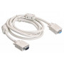 Кабель Buro удлинитель VGA BURO CAB015S 06 VGA HD15  m     VGA HD15  f  ферритовый фильтр  1.8м
