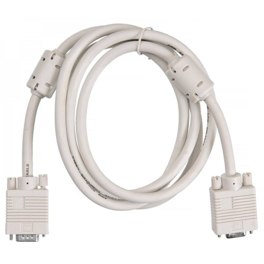 Кабель Buro удлинитель VGA BURO CAB015S 06 VGA HD15  m     VGA HD15  f  ферритовый фильтр  1.8м

