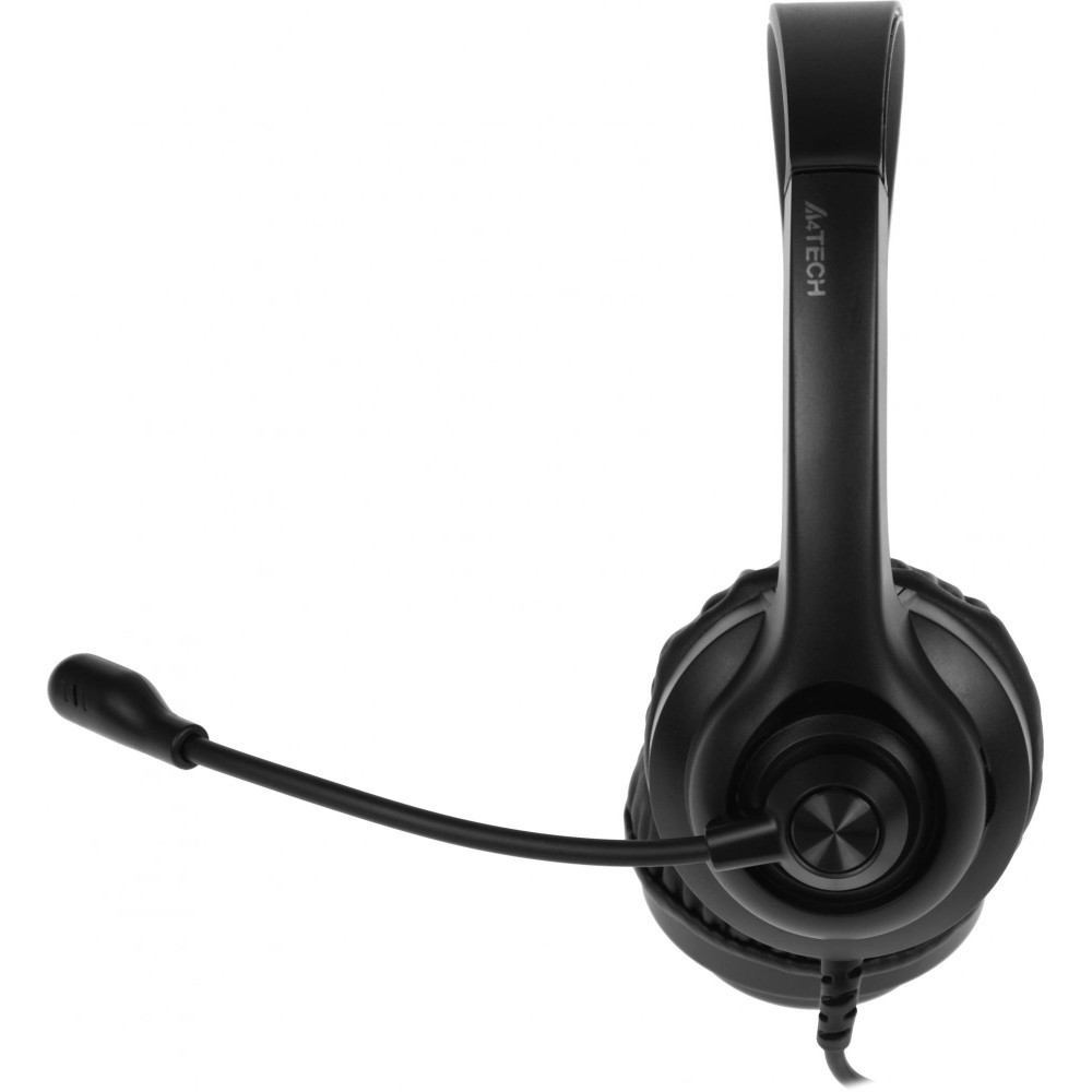Наушники с микрофоном A4Tech HU-8 черный 2м накладные USB A4Tech HU-8