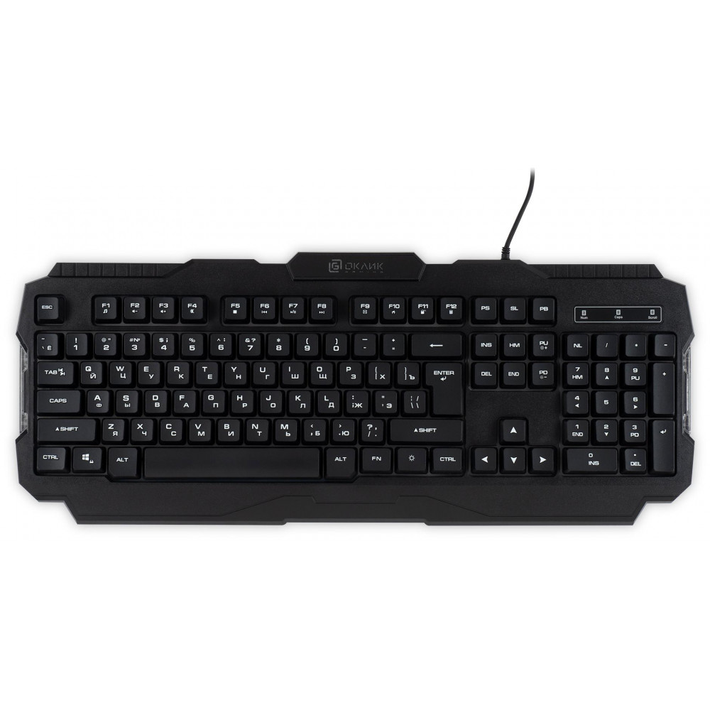 Клавиатура Oklick 757G HW2 черный USB for gamer (1790295) Oklick 1790295