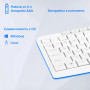 Клавиатура Oklick K225W белый USB беспроводная Multimedia (1875235) Oklick 1875235