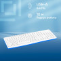 Клавиатура Oklick K225W белый USB беспроводная Multimedia (1875235) Oklick 1875235