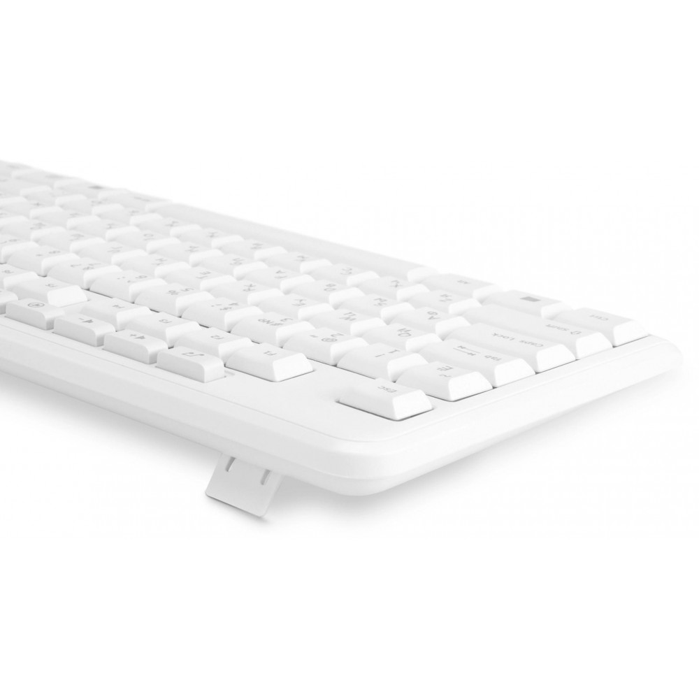 Клавиатура Oklick K225W белый USB беспроводная Multimedia (1875235) Oklick 1875235