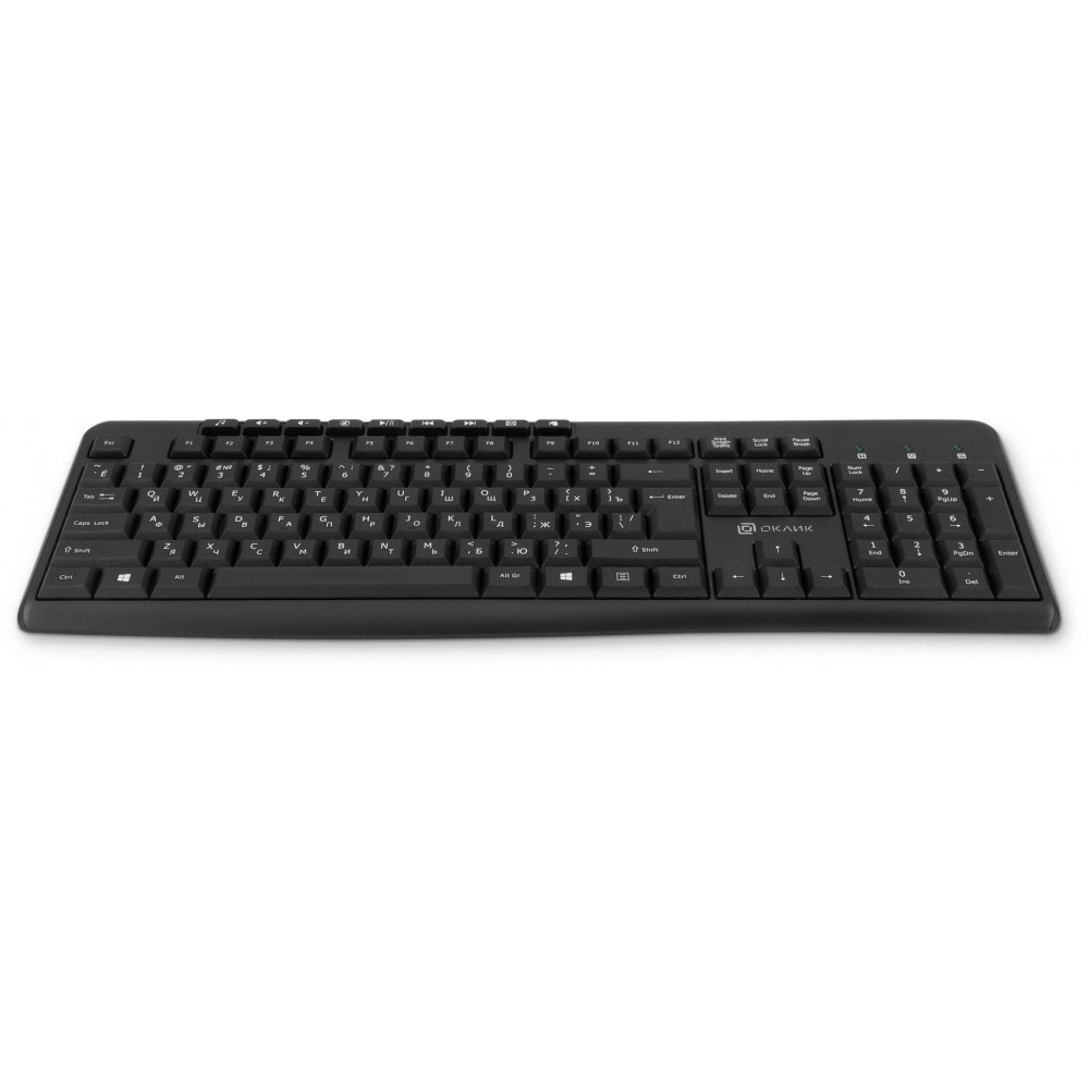 Клавиатура Oklick K225W черный USB беспроводная Multimedia (1875232) Oklick 1875232