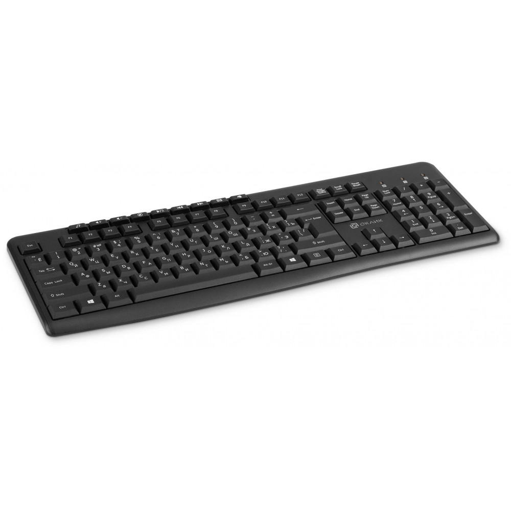 Клавиатура Oklick K225W черный USB беспроводная Multimedia (1875232) Oklick 1875232