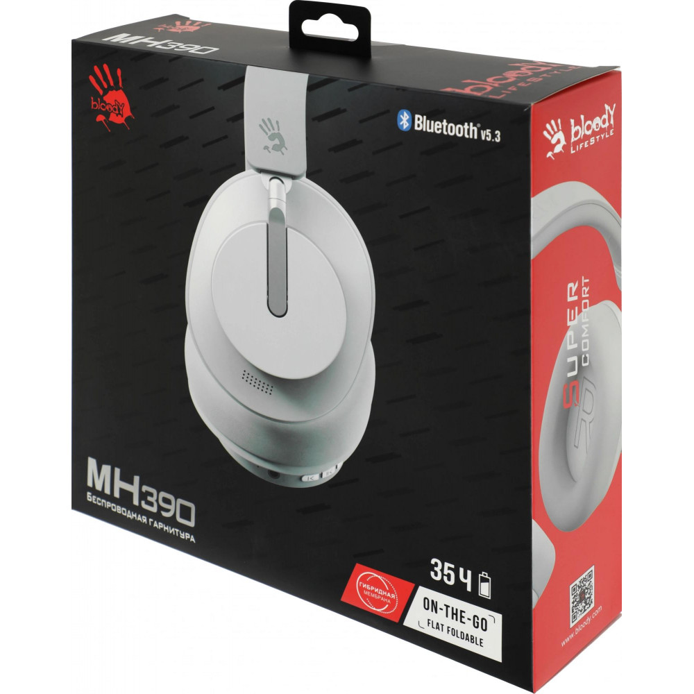 Наушники накладные A4Tech MH390 WHITE